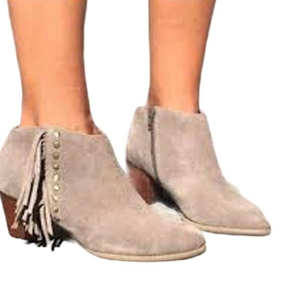 Vionic Faros Bootie Fringe Zip Side Tan 5 - Picture 1 of 9